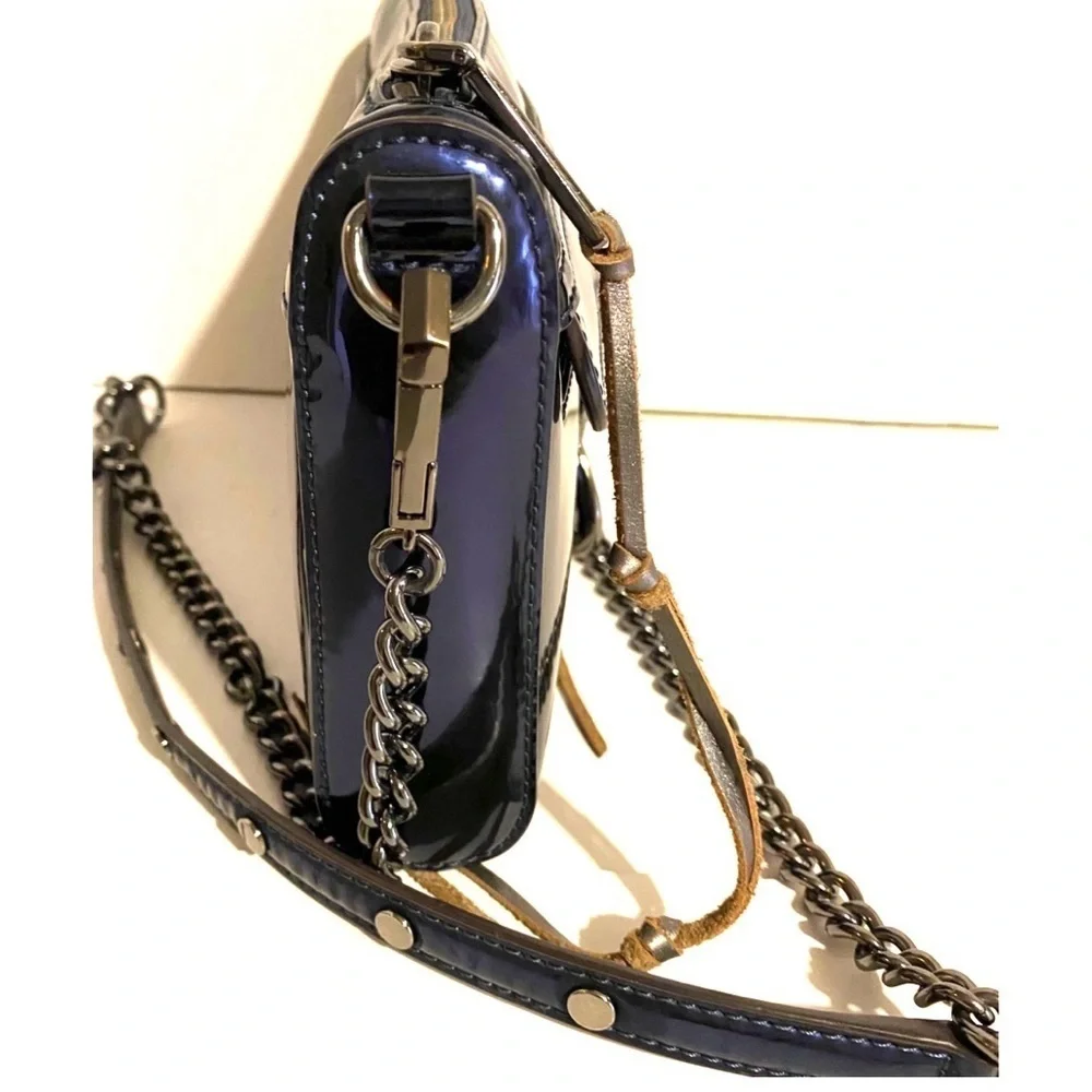 Rebecca Minkoff patent blue Leather Crossbody Bag
